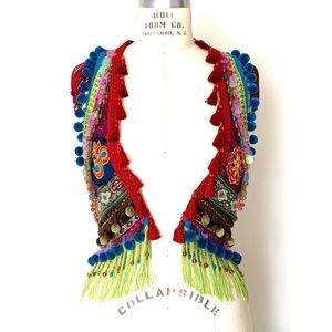 Handmade festival wear vest